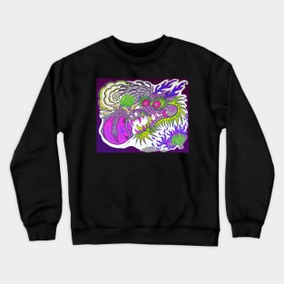 Neon Dragon With 4 Elements Variant 11 Crewneck Sweatshirt